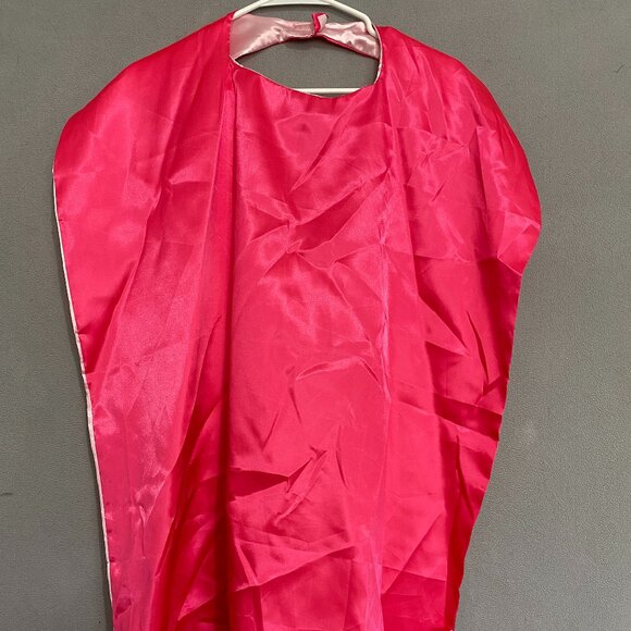 Accessories - Hot Pink Satin Costume Cape / Cover Up | Reversible Light Pink Lining | One Size